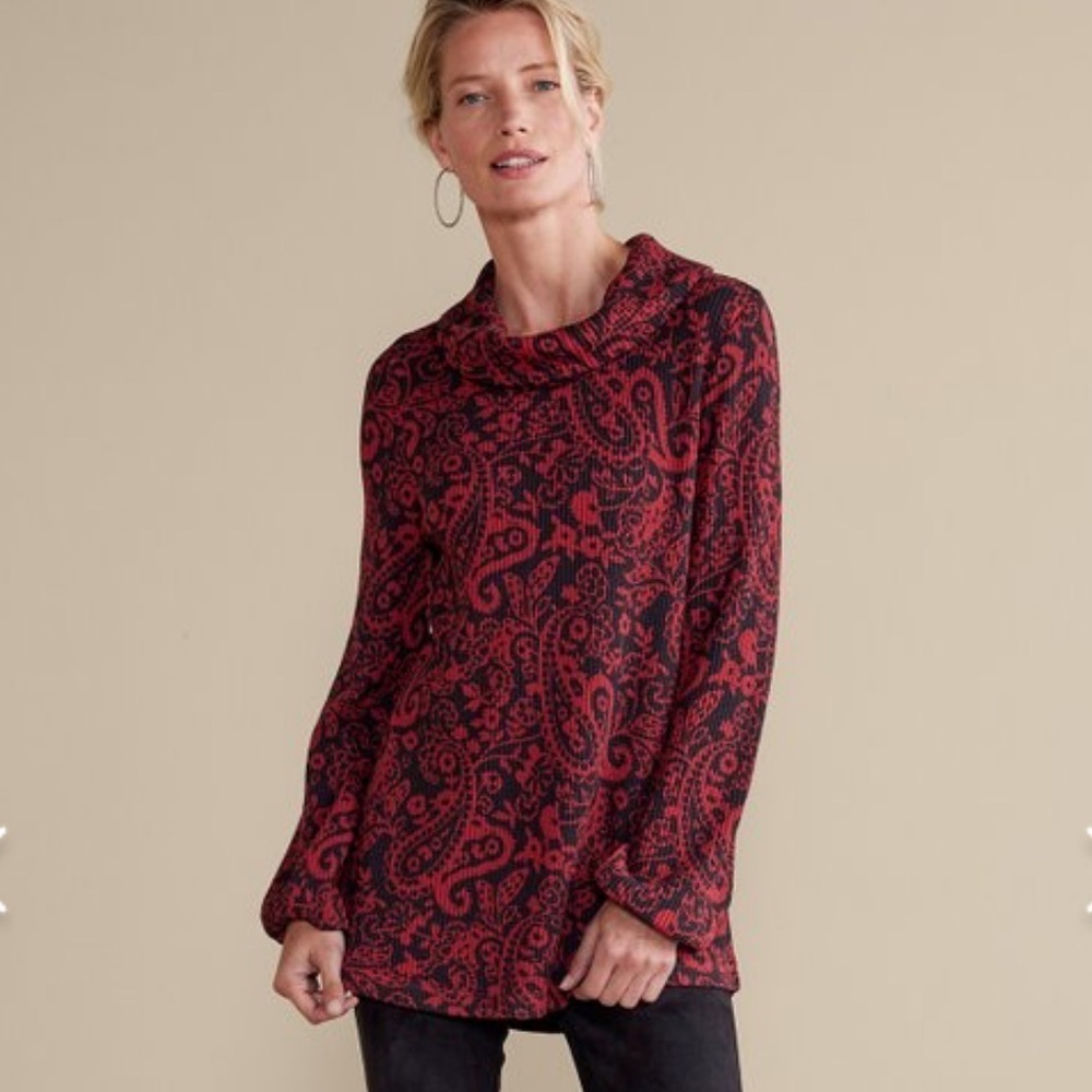 Soft Surroundings Kendra Waffle Top -  XS Petite